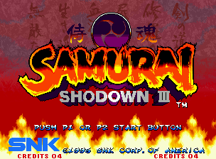 Samurai Shodown III screenshot 3 for Neo Geo AES